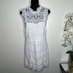 FREE PEOPLE Intimately Size M White Lace Daydream Slip Dress
